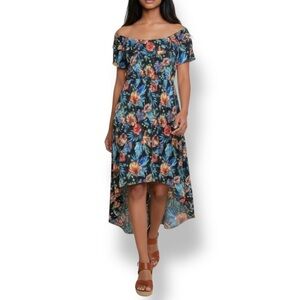 4/$20 Young USA Floral High-Low Dress | Size S